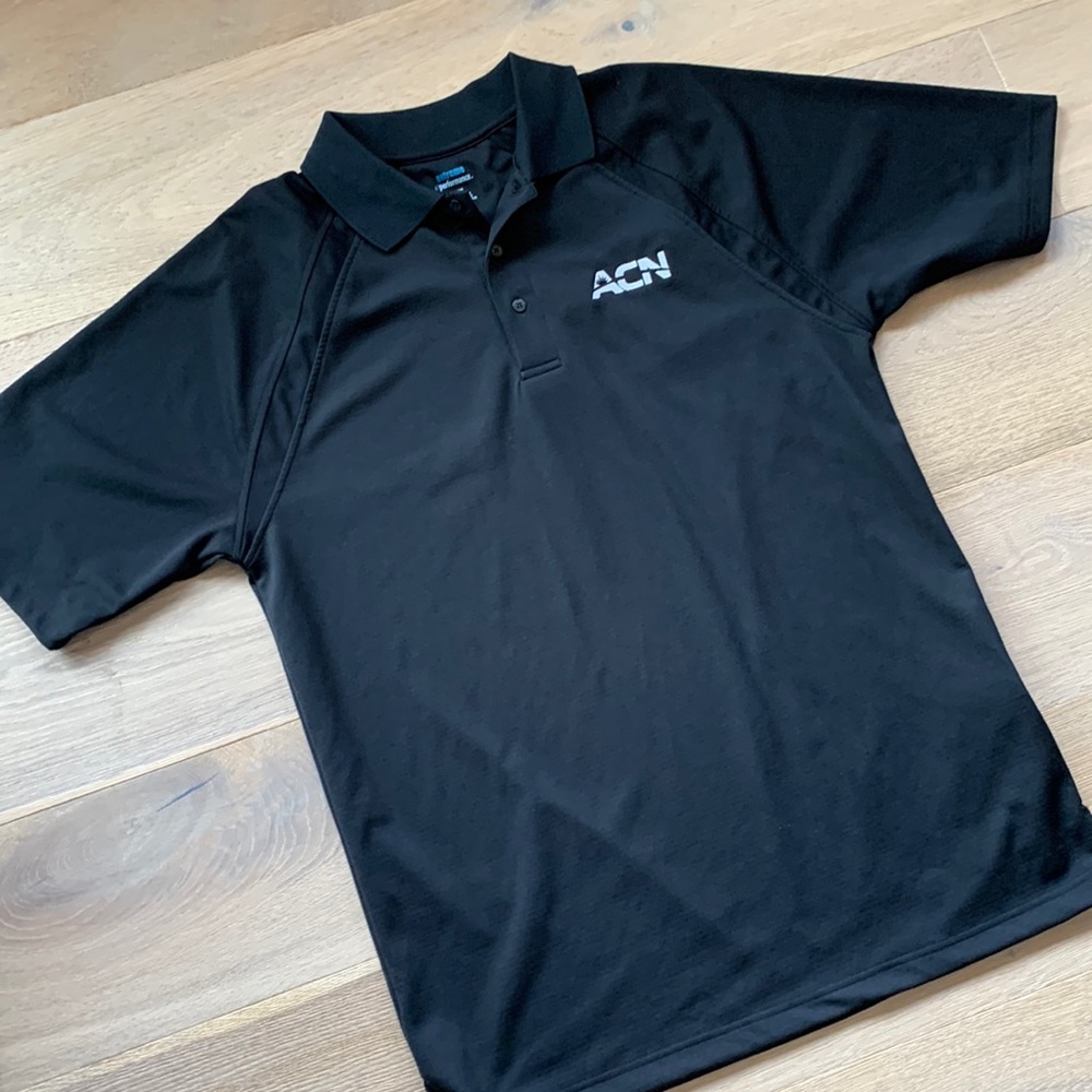 ACN logo polo shirt